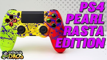 PS4 - Pearl Rasta Fade - Custom Controllers - Controller Chaos