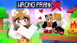 Ignoring PRANK with CeeGee Gone WRONG in MINECRAFT...❌😓