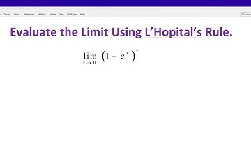 Evalueer de limiet met behulp van de regel van L