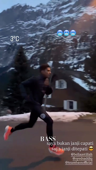 Wahh Hebatlah Yb, tpt sejuk bgtu pn ttp jg dgn rutin paginya🏃🏻‍♂️‍➡️ #bellaastillah #syedsaddiq