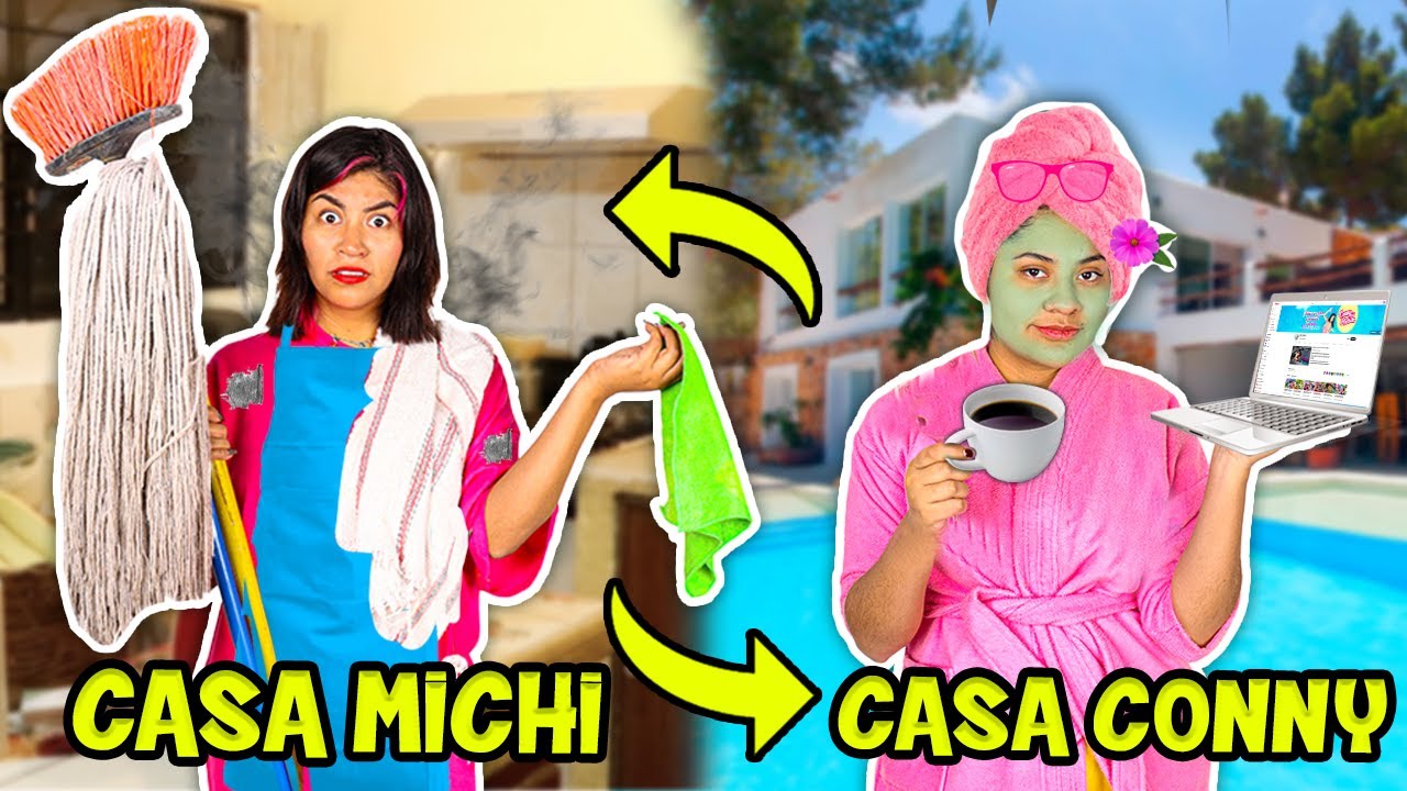 CAMBIO DE CASA CON MI HERMANA POR UN DÍA 🔑 ¡VOLVÍ A CASA DE MIS PAPÁS! | CONNY MERLIN