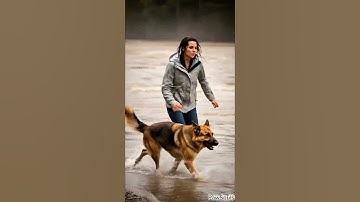 🐾 The Flood: A Woman’s Courage and a Dog’s Hope” | AI Cinematic Story