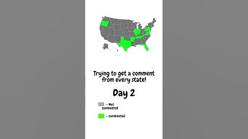 Trying to get a comment from every state! P.2 #youtubeshorts #challenge #usa #day2