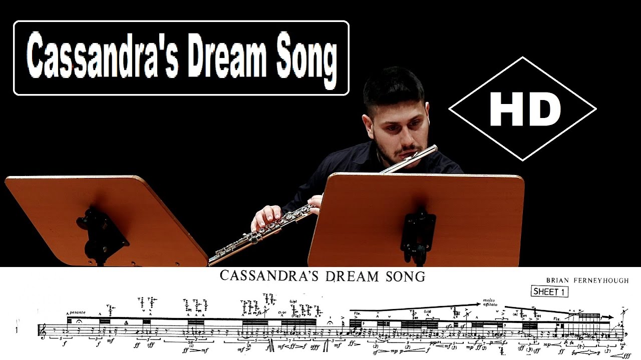 B.Ferneyhough ( 1943 ) / Cassandra's Dream Song, for Flute Solo (1970