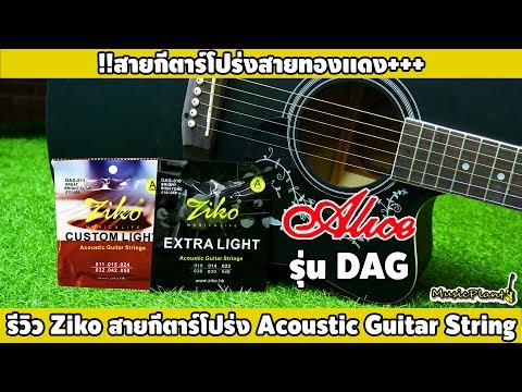สายกีตาร์โปร่ง Ziko รุ่น DAG-010 และ รุ่น DAG-011