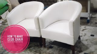 How to Make Club Chair Faux Leather White