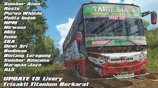 15 Rusty Skin. Mod Trisakti Titanium. Livery bus berkarat || Bussid