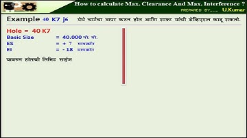 57  How to calculate Maximum Clearance And Maximum Interference