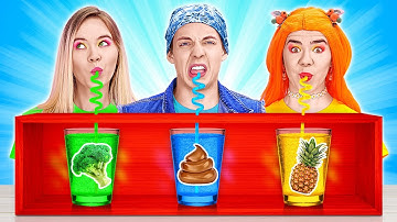 DON’T CHOOSE THE WRONG MYSTERY DRINK CHALLENGE! || Last To STOP Wins For 24 HOURS By 123 GO! TRENDS