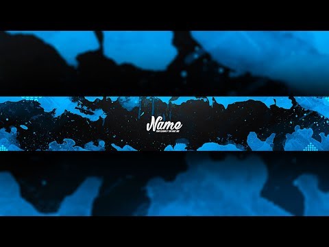 Free Gfx Insane Blue And Black Youtube Banner Template Download How To Edit Youtube