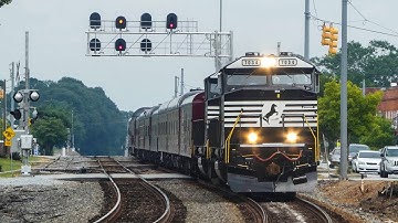 NS Office car Special 952 in Easley SC with NS SD60E 7034 leading!