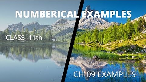 PHYSICS NCERT CLASS -11th , ch-09.  Examples explanation😇😇😇😇😇.