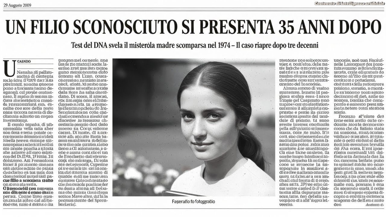 Un figlio sconosciuto si presenta 35 anni dopo, svelando il mistero della madre scomparsa