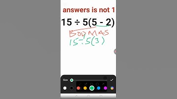Can you solve it? 15÷5(5-2) answer is not 1 many got it wrongl #math #trickymaths #basic #short