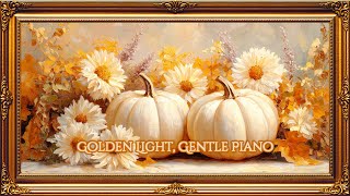 Golden Pumpkin Glow | Soft Piano Music | 4K Fall Frame TV Art | Fall Screensaver with Music screenshot 5