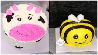 Vẽ bánh kem hoạt hình Bò Sữa - Con Ong Bee - Hello Kiity  - DieuLinhCake