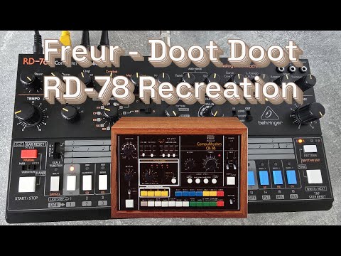 Behringer RD 78 CR 78 Freur Doot Doot Drum Pattern Recreation Tutorial 