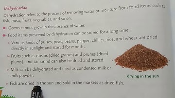 Subject-Science (std-4) Chapter-6 Preservation of Food