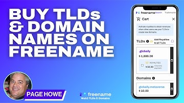How to BUY TLDs and Domain Name at the same time on Freename - Page Howe