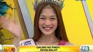 UB: Galing ng Pinoy: Panayam kay Kevin Balot, Miss International Queen 2012