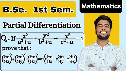 If x^2 /a^2 +u + y^2/ b^2 +u + z^2/ c^2 + u = 1 prove that