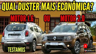 CONSUMO DUSTER 1.6 e CONSUMO DUSTER 2.0 | QUAL DUSTER MAIS ECONOMICA?