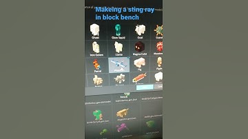 making a sting ray in block   bench