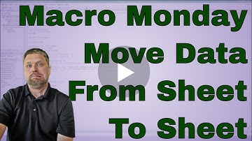 Macro Monday Move Data from One Table to Another Table