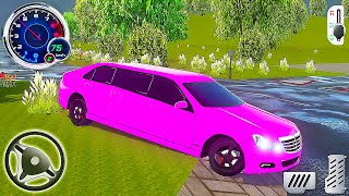 Limousine Car Driving 2023 3D - Mercedes E-Class Race and Drift | Android Gameplay screenshot 2