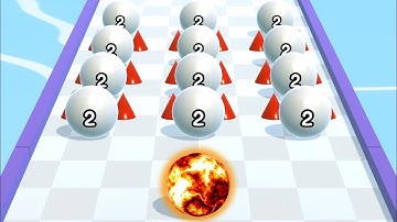 Ball Run 2048 - Gameplay Walkthrough Part 1 Tutorial Levels 481-485 (iOS, Android)