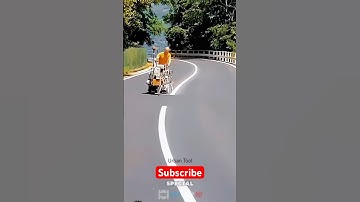 Road Construction with central line making process #roadwork #roadconstruction #machine #technology