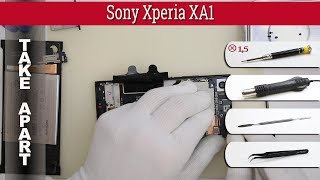 картинка: Как разобрать 📱 Sony Xperia XA1 G3121 / G3112 Разборка и ремонт