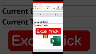 How to insert current date and time in excel using shortcut key #excel #exceltips #shorts #foryou