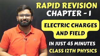 Rapid Revision Chapter 1 Electric Charges and Field Full Chapter in Just 45 Minutes Boards 2024