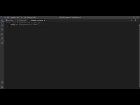 how to draw a rectangle in python programming language