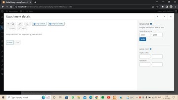 FIX*error in adding and cropping image in WordPress website*