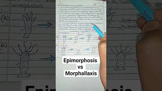 Difference between morphallaxis and epimorphosis || #biology #ytshorts #shortsfeed #shorts #viral