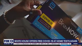 White House offers free COVID-19 at home tests again | FOX 13 Seattle