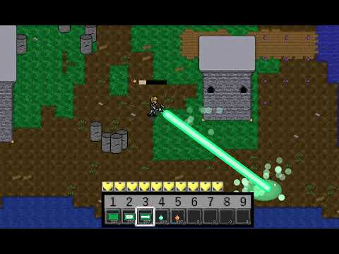 Unnamed Game Devlog #4- Collisions, dropping Items, big laser, new "Module" Item type