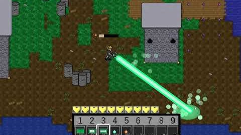 Unnamed Game Devlog #4- Collisions, dropping Items, big laser, new "Module" Item type