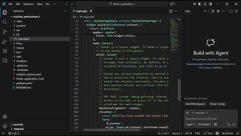 #1 Membuat Aplikasi pertama "Hello World" dengan Flutter | flutter application_Visual Studio Code