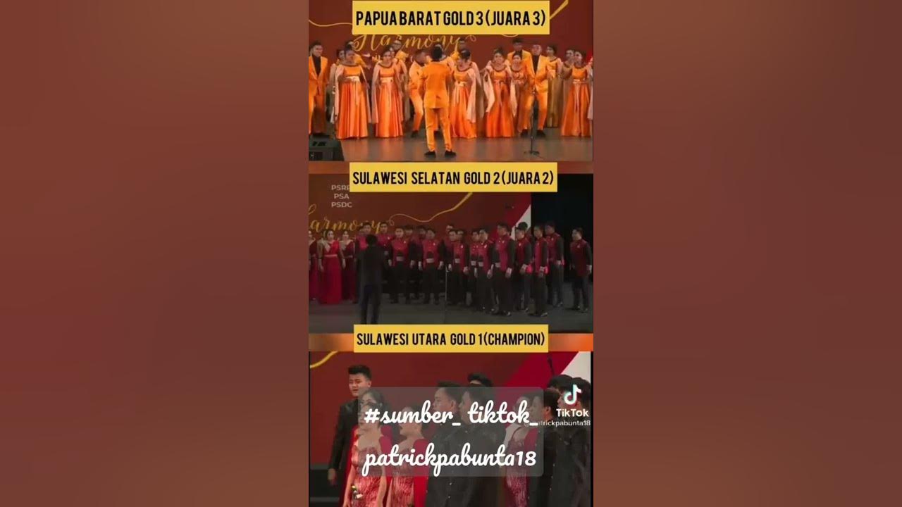 Top 3 paduan suara remaja PESPARAWI NASIONAL XIII sumber_ tiktok _ Imanuel