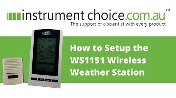 How to Set Up the WS1151 Wireless Weather Station