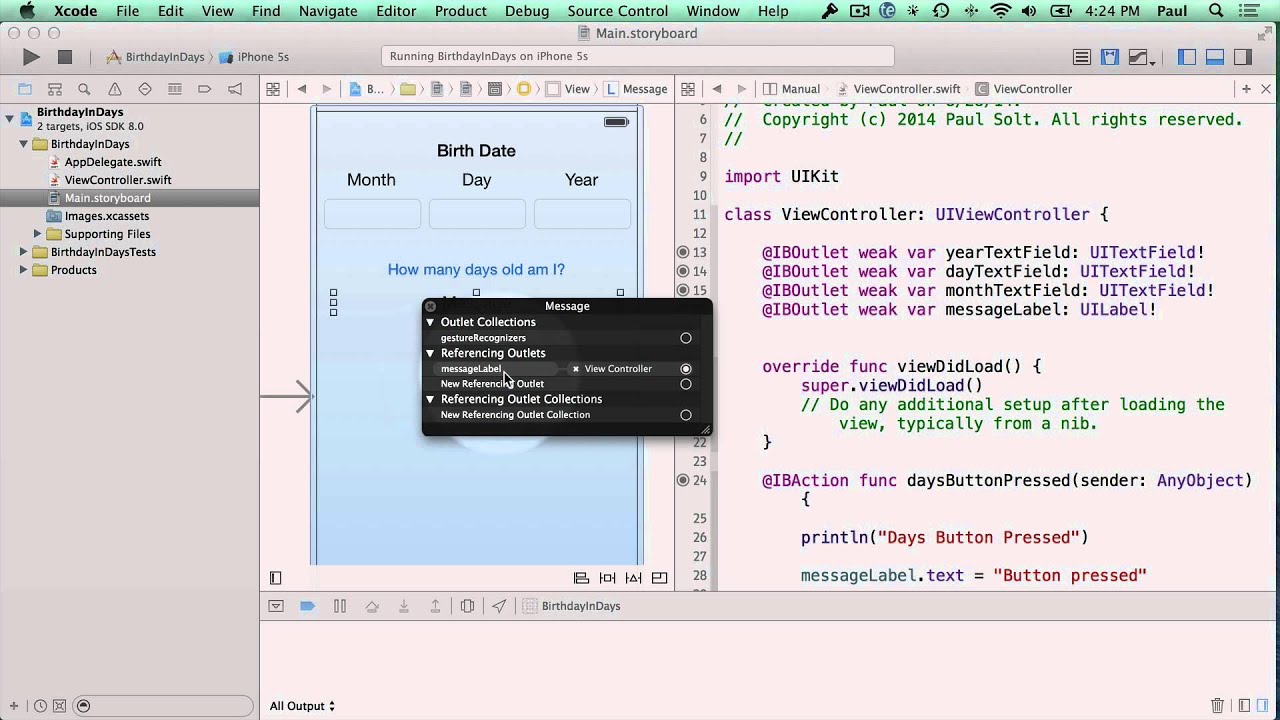 Swift 7 - Xcode 6 Issues and Quick Fixes - Make iPhone Apps - YouTube