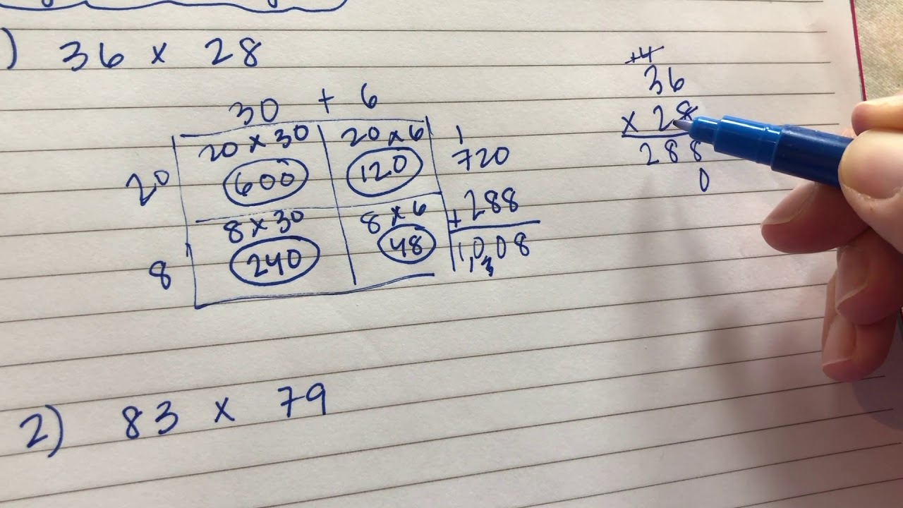 3x2 Digit Multiplication Worksheet