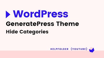 GeneratePress - How to Hide Categories in GeneratePress Theme