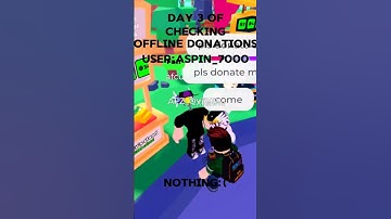 Day 3 of checking offline donations pls donate || #fyp #capcut #donation #plsdonate #roblox #series