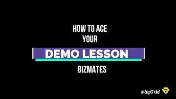 HOW TO ACE YOUR ONLINE TEACHING DEMO LESSON - Bizmates