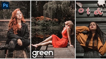 Green Tone Preset - Photoshop Tutorial | Green Tone Color Grading in Photoshop