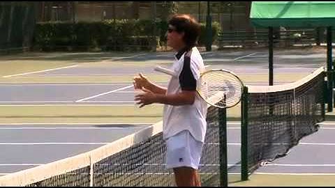 Slice backhand One-handed slice backhand with Rick Macci